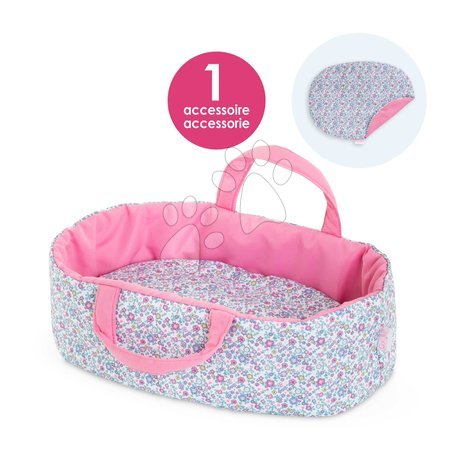 Doll cradles and beds - Portable doll carry bed for 30 cm doll Flowered Carry Bed Corolle - 6