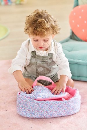Doll cradles and beds - Portable doll carry bed for 30 cm doll Flowered Carry Bed Corolle - 8