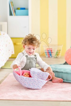 Doll cradles and beds - Portable doll carry bed for 30 cm doll Flowered Carry Bed Corolle - 9