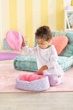 Doll cradles and beds - Portable doll carry bed for 30 cm doll Flowered Carry Bed Corolle - 3