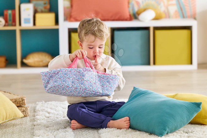 Doll cradles and beds - Portable doll carry bed for 30 cm doll Flowered Carry Bed Corolle - 12