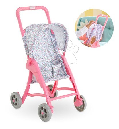 Kočíky od 18 mesiacov - Športový kočík so sklápacou strieškou Flowered Stroller Corolle - 3