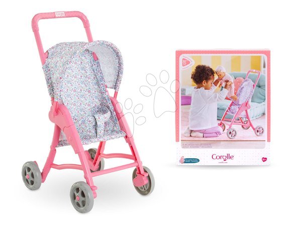 Kočíky od 18 mesiacov - Športový kočík so sklápacou strieškou Flowered Stroller Corolle - 7