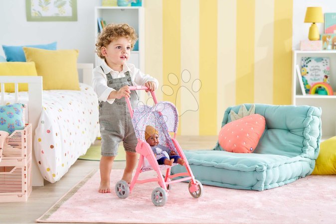 Kočíky od 18 mesiacov - Športový kočík so sklápacou strieškou Flowered Stroller Corolle - 6