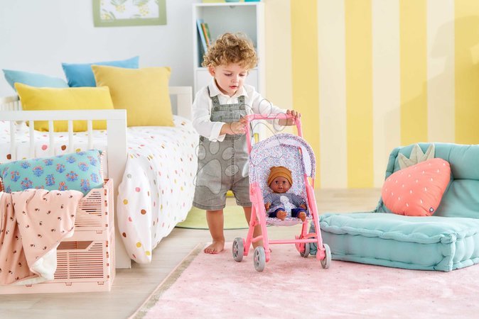 Kočíky od 18 mesiacov - Športový kočík so sklápacou strieškou Flowered Stroller Corolle - 8