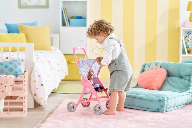 Kočíky od 18 mesiacov - Športový kočík so sklápacou strieškou Flowered Stroller Corolle - 10