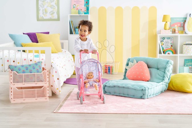 Kočíky od 18 mesiacov - Športový kočík so sklápacou strieškou Flowered Stroller Corolle - 12