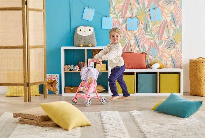 Kočíky od 18 mesiacov - Športový kočík so sklápacou strieškou Flowered Stroller Corolle - 16