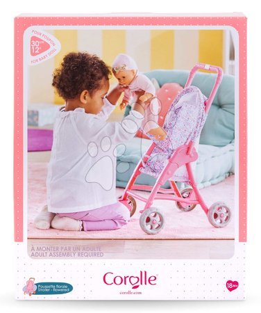 Kočíky od 18 mesiacov - Športový kočík so sklápacou strieškou Flowered Stroller Corolle - 19