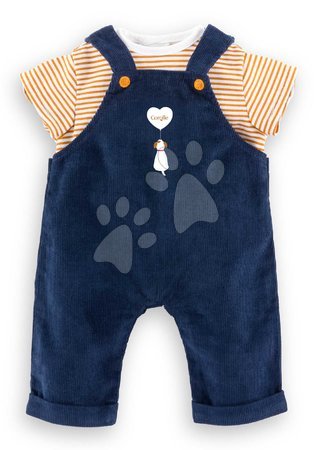 Puppenbekleidung | Seite 3 - T-Shirt und Overall für die Puppe T-shirt & Navy Blue Overall Mon Premier Poupon Corolle_1