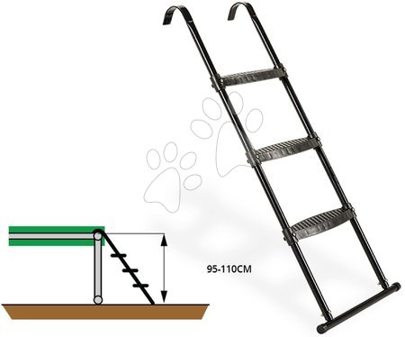 Zubehör zu den Trampolinen - EXIT Trampolin Leiter für Rahmenhöhe von 95-110cm_1