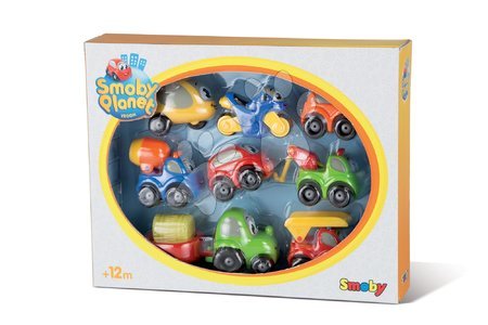 Garáže  - Sada 8 autíček Vroom Planet Smoby - 2