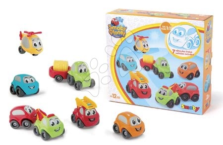 Mașinuțe și simulatoare - Mașinuțe Vroom Planet Collector Box Smoby