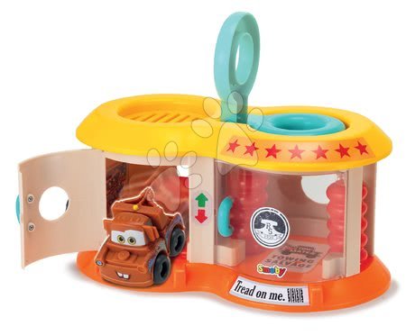 Spielzeugautos und Simulator - Garage mit Autowaschanlage Vroom Planet Cars Smoby im Köferchen mit met Spielzeugauto ab 18 Monaten
