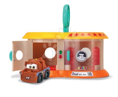 Spielzeugautos und Simulator - Garage mit Autowaschanlage Vroom Planet Cars Smoby im Köferchen mit met Spielzeugauto ab 18 Monaten_1