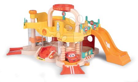 Garázsok - Kétemeletes garázs kisautóval Vroom Planet Cars Smoby - 8