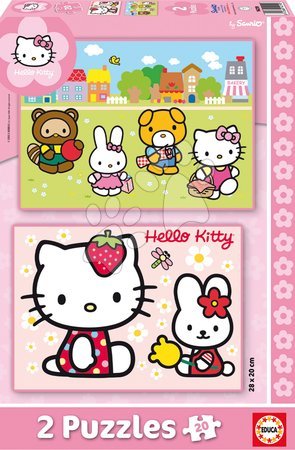 Detské puzzle do 100 dielov - Puzzle Hello Kitty Educa