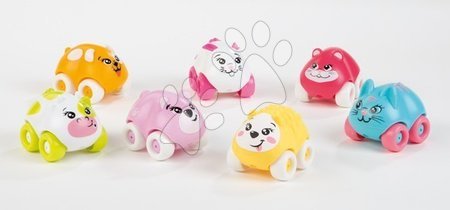 Staré položky - Dárková sada 6 autíček - zvířátka na kolečkách Animal Planet Smoby - 1
