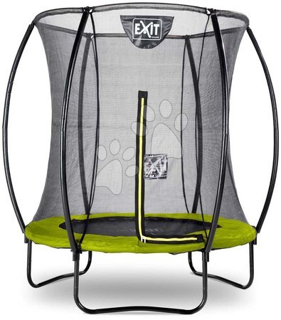 Jucării și jocuri pentru grădină - Trambulină cu plasă de siguranță Silhouette trampoline Green Exit Toys 