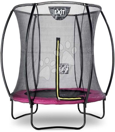 Jucării și jocuri pentru grădină - Trambulină cu plasă de siguranță Silhouette trampoline Pink Exit Toys 