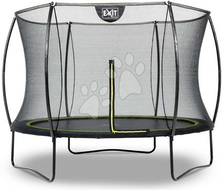 Trampoline mit Sicherheitsnetz - EXIT Silhouette Trampolin ø244cm - schwarz