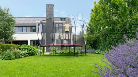 Hračky a hry na záhradu - Trampolína s ochrannou sieťou Silhouette trampoline Pink Exit Toys _1
