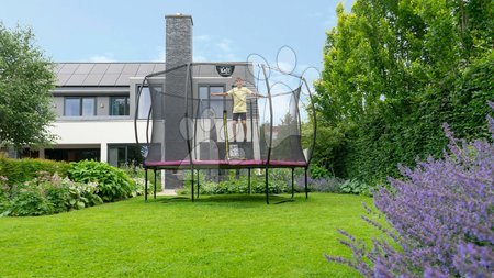 Trampoline mit Sicherheitsnetz - EXIT Silhouette Trampolin ø244cm - rosa_1