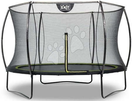 Jucării și jocuri pentru grădină - Trambulină cu plasă de siguranță Silhouette trampoline Black Exit Toys 