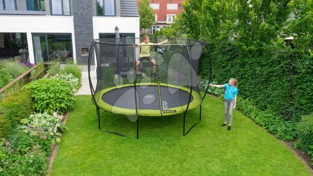 Trampoline mit Sicherheitsnetz - EXIT Silhouette Trampolin ø305cm - grün_1