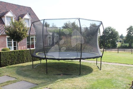 Jucării și jocuri pentru grădină - Trambulină cu plasă de siguranță Silhouette trampoline Pink Exit Toys _1