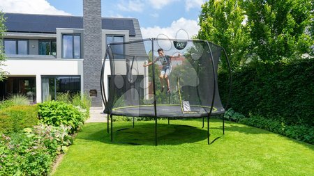 Trampoline mit Sicherheitsnetz - EXIT Silhouette Trampolin ø366cm - schwarz_1