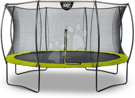 Trambuline - Trambulină cu plasă de siguranță Silhouette trampoline Green Exit Toys 