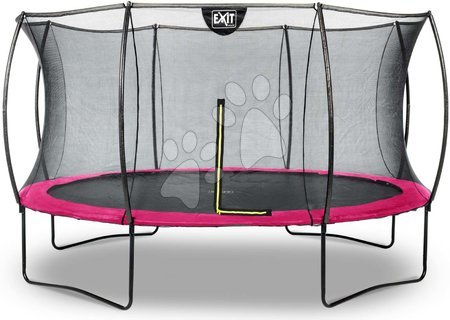 Trampoliny z siatką ochronną - Trampolina z siatką ochronną Silhouette trampoline Pink Exit Toys 