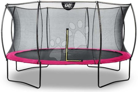 Trampoline mit Sicherheitsnetz - EXIT Silhouette Trampolin ø427cm - rosa