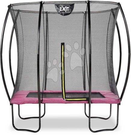 Hračky a hry na záhradu - Trampolína s ochrannou sieťou Silhouette trampoline Pink Exit Toys 