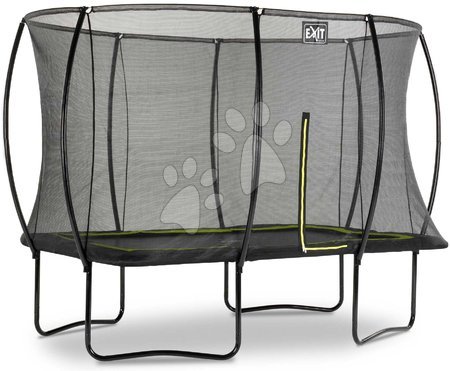 Trampoline mit Sicherheitsnetz - EXIT Silhouette Trampolin 214x305cm - schwarz_1