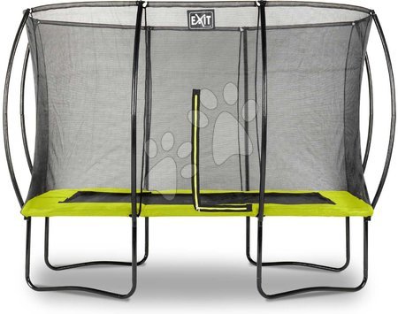 Trampoline mit Sicherheitsnetz - EXIT Silhouette Trampolin 214x305cm - grün