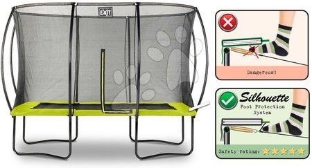 Trampolíny s ochrannou sítí - Trampolína s ochrannou sítí Silhouette trampoline Exit Toys - 3