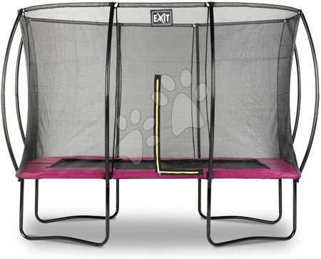 Trampoline mit Sicherheitsnetz - EXIT Silhouette Trampolin 214x305cm - rosa