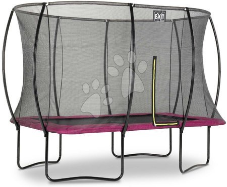 Jucării și jocuri pentru grădină - Trambulină cu plasă de siguranță Silhouette trampoline Pink Exit Toys _1