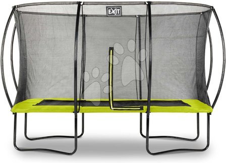 Trampoline mit Sicherheitsnetz - EXIT Silhouette Trampolin 244x366cm - grün