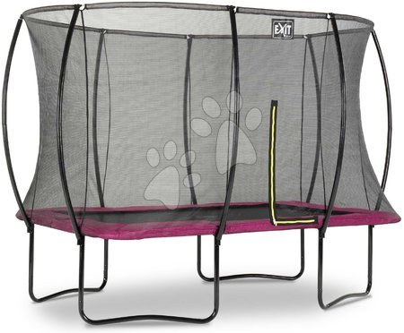 Trampoline mit Sicherheitsnetz - EXIT Silhouette Trampolin 244x366cm - rosa_1