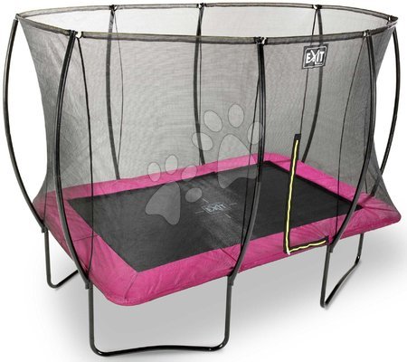 Trampoliny z siatką ochronną - Trampolina z siatką ochronną Silhouette trampoline Pink Exit Toys  - 2