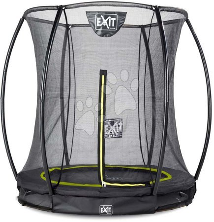 Trampoline - EXIT Silhouette Bodentrampolin ø183cm mit Sicherheitsnetz - schwarz