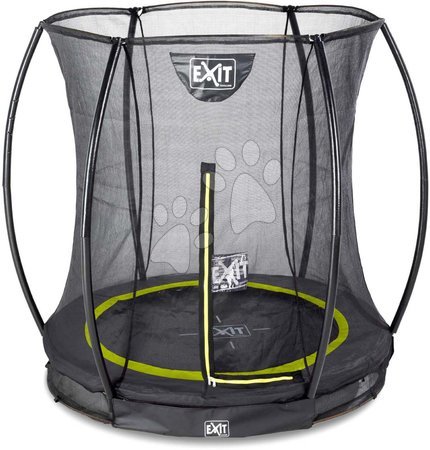 Trampoline - EXIT Silhouette Bodentrampolin ø183cm mit Sicherheitsnetz - schwarz_1