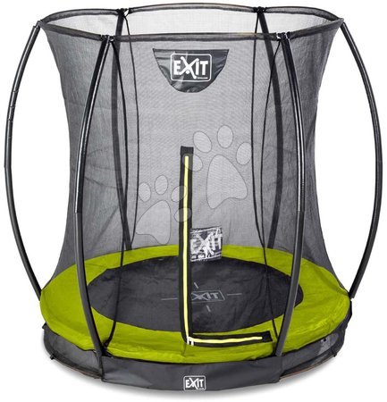 In Ground Trampolines  - EXIT Silhouette ground trampoline ø183cm with safety net - green_1
