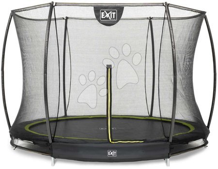 Bodentrampoline - EXIT Silhouette Bodentrampolin ø244cm mit Sicherheitsnetz - schwarz