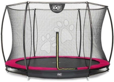 Trampolíny - Trampolína s ochrannou sieťou Silhouette Ground Pink Exit Toys