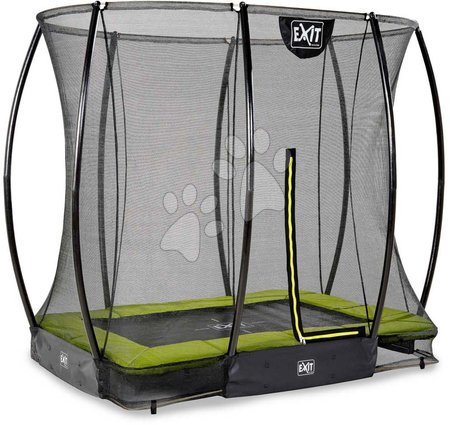 In Ground Trampolines  - EXIT Silhouette ground trampoline 153x214cm with safety net - green_1