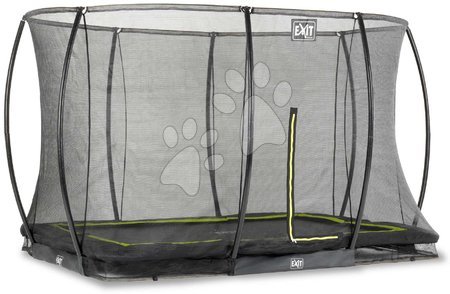 Bodentrampoline - EXIT Silhouette Bodentrampolin 214x305cm mit Sicherheitsnetz - schwarz_1